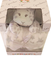 Cargar imagen en el visor de la galería, Pack peluche &quot;Jirafa&quot; y manta 80x110 varios colores
