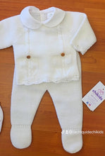 Cargar imagen en el visor de la galería, Conjunto lana 3 piezas 0 a  6 meses blanco Ref. | Canastilla