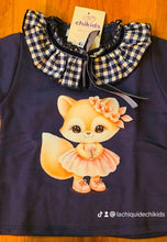 Cargar imagen en el visor de la galería, Conjunto "zorrito" azul 12 a 36 mes | Invierno