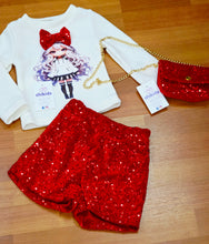 Cargar imagen en el visor de la galería, Conjunto con bolso "princesa" rojo 4 a 14 años