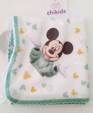 Cargar imagen en el visor de la galería, Gasa 65*65 cm Mickey verde