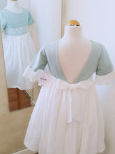 Cargar imagen en el visor de la galería, Vestido "Leonor" verde 2 a 12 años | Ceremonia Primavera Verano