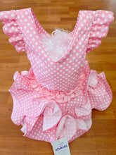Cargar imagen en el visor de la galería, Vestido Flamenca "Macanita" Rosa bebé /blanco