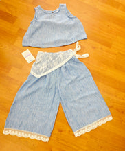 Cargar imagen en el visor de la galería, Conjunto 3 piezas "Sulayma" azul 2 a 12 años ref: nd9201 - Primavera Verano