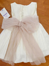 Cargar imagen en el visor de la galería, Vestido 2 a 12 años "Victoria"color Arena-Topo con tul | Primavera verano