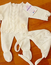 Cargar imagen en el visor de la galería, Conjunto hilo 00 a 3 meses crudo| Primavera Verano