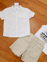 Cargar imagen en el visor de la galería, Conjunto 3 piezas "Venice" blanco / arena12 a 36 meses ref ja2697 | Primavera verano