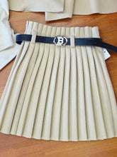 Cargar imagen en el visor de la galería, Conjunto &quot;Cloe&quot; capa+falda+camiseta Marfil 4 a 14 años