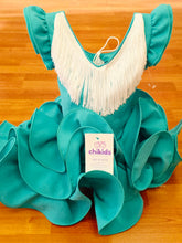 Cargar imagen en el visor de la galería, Traje flamenca "cayetana" verde agua 0/6 años