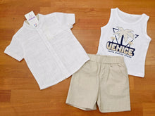 Cargar imagen en el visor de la galería, Conjunto 3 piezas "Venice" blanco / arena12 a 36 meses ref ja2697 | Primavera verano