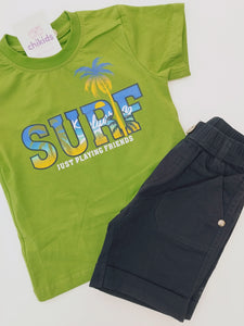 Conjunto "Surf" verde  1/5 años