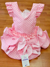 Cargar imagen en el visor de la galería, Vestido Flamenca "Macanita" Rosa bebé /blanco