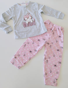 Pijama "Gatita" gris 1 a 5 años