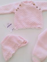 Cargar imagen en el visor de la galería, Conjunto 3 piezas 1690 rosa bebe 0 a 6 meses