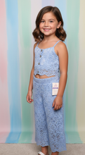 Cargar imagen en el visor de la galería, Conjunto encaje azul 4 a 14 años