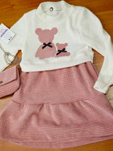 Cargar imagen en el visor de la galería, Vestido con bolso &quot;ositos&quot; 4 a 14 años
