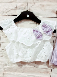 Conjunto "Feria" malva 4/14 años