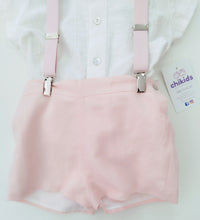 Cargar imagen en el visor de la galería, Conjunto pantalon  "Leonor" rosa 6  a 36 meses | Ceremonia Primavera Verano