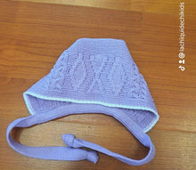 Cargar imagen en el visor de la galería, Conjunto lana 3 piezas 0 a 3 meses Malva Ref. 1950 | Canastilla