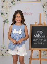 Cargar imagen en el visor de la galería, Conjunto "Bali" azul 2 a 12 años
