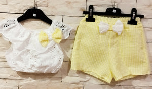 Conjunto "Feria" amarillo 4/14 años