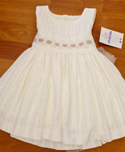 Cargar imagen en el visor de la galería, Vestido 2 a 12 años "Victoria"color Arena-Topo con tul | Primavera verano