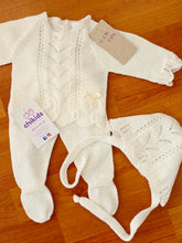 Cargar imagen en el visor de la galería, Conjunto hilo 00 a 3 meses crudo| Primavera Verano