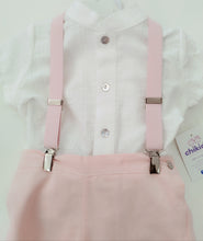 Cargar imagen en el visor de la galería, Conjunto pantalon  "Leonor" rosa 6  a 36 meses | Ceremonia Primavera Verano