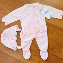 Cargar imagen en el visor de la galería, Conjunto hilo 00 a 3 meses Rosa | Primavera Verano