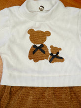 Cargar imagen en el visor de la galería, Vestido con bolso &quot;ositos&quot; marron 4 a 14 años