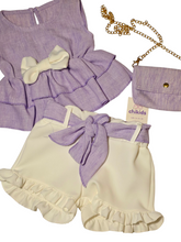 Cargar imagen en el visor de la galería, Conjunto "Bali" malva 2 a 12 años