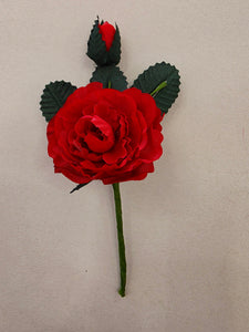 Flor flamenca infantil roja