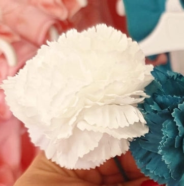 Flor flamenca infantil blanca