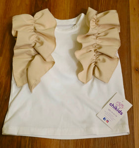 Conjunto "Ainara" 4 a 14 años marfil