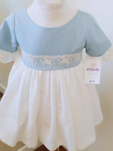 Cargar imagen en el visor de la galería, Vestido "Leonor" celeste 2 a 12 años | Ceremonia Primavera Verano