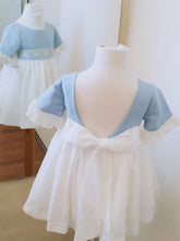 Cargar imagen en el visor de la galería, Vestido "Leonor" celeste 2 a 12 años | Ceremonia Primavera Verano