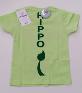 Conjunto "Hipopótamo" verde 12/36 mes