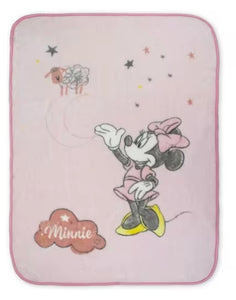 Manta de cuna 110*140 Minnie rosa | Disney