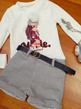 Cargar imagen en el visor de la galería, Conjunto con bolso &quot;Model&quot; gris 4 a 14 años