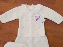 Cargar imagen en el visor de la galería, Conjunto hilo 0 a 6 mes Blanco | Primavera Verano
