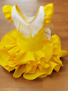 Traje Flamenca "Cayetana" amarillo 0/6 años