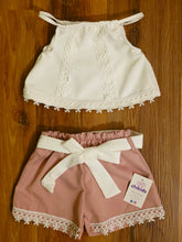 Cargar imagen en el visor de la galería, Conjunto "Julieta" 4 a 14 años rosa empolvado