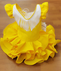 Traje Flamenca "Cayetana" amarillo 0/6 años