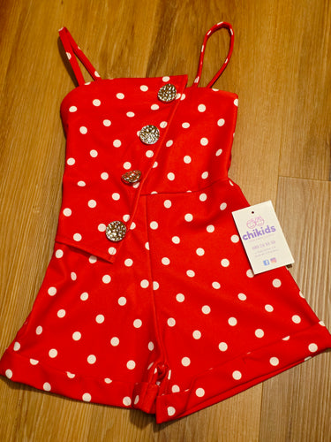 Mono lunares rojo 4 a 14 años