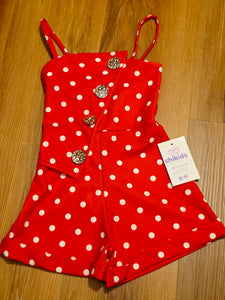 Mono lunares rojo 4 a 14 años
