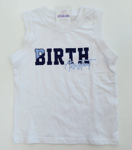 Conjunto 3 piezas "Birth" azul 4/12 años