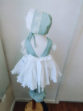 Cargar imagen en el visor de la galería, Jesusito+braga+capota "Leonor" verde 0 a 24 meses | Ceremonia Primavera Verano