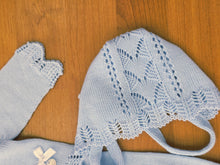 Cargar imagen en el visor de la galería, Conjunto hilo 00 a 3 meses Celeste | Primavera Verano