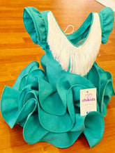 Cargar imagen en el visor de la galería, Traje flamenca "cayetana" verde agua 0/6 años