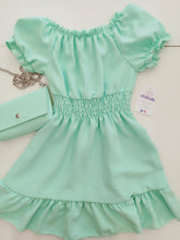 Cargar imagen en el visor de la galería, Vestido+bolso &quot;Bateles&quot; verde agua 4/14 años